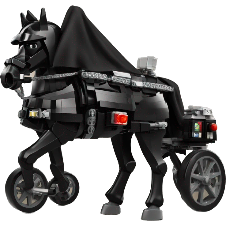 Darth Vader’s Lego horse-drawn 4 wheel caravan  emoji