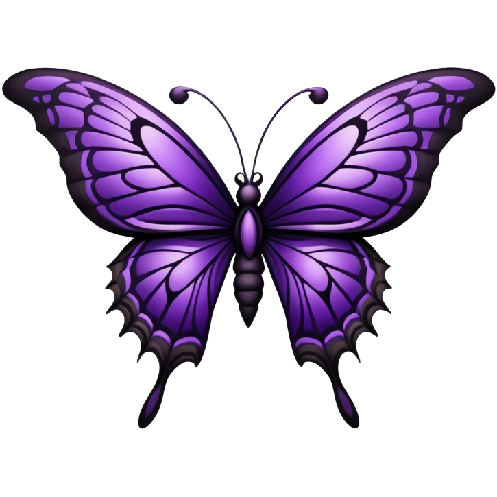 Edgy Gothic Badass Cool Butterfly emoji