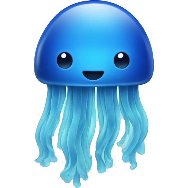 Blue jellyfish emoji