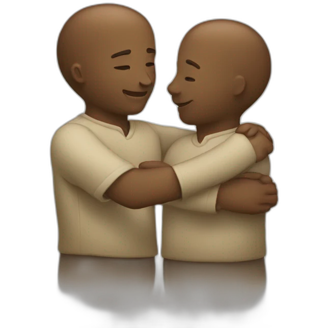 Abrazo fraternal emoji