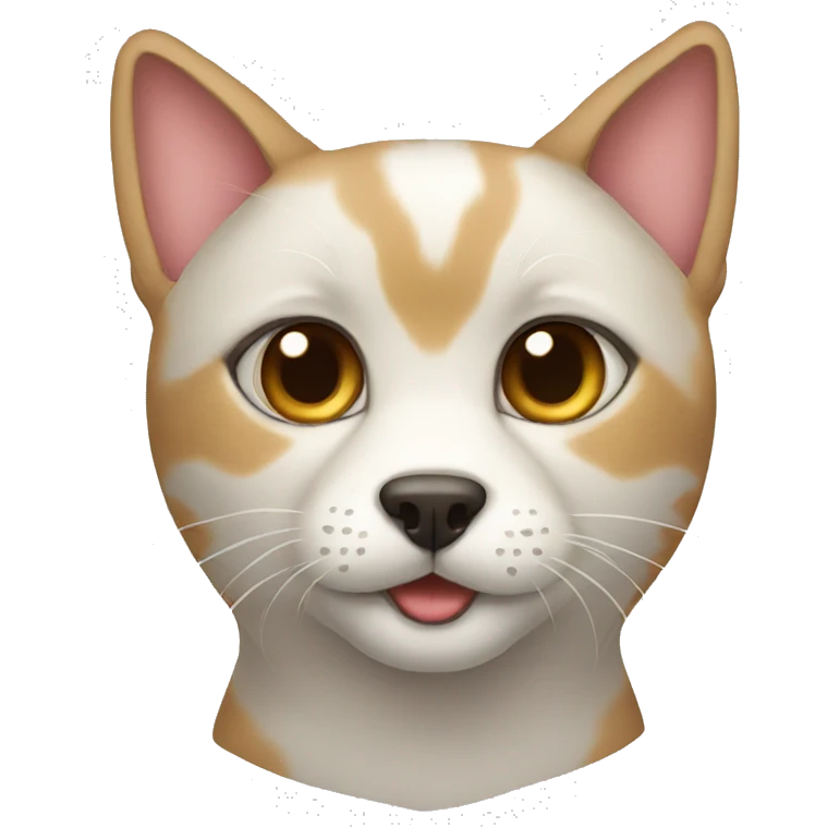 half cat half dog emoji