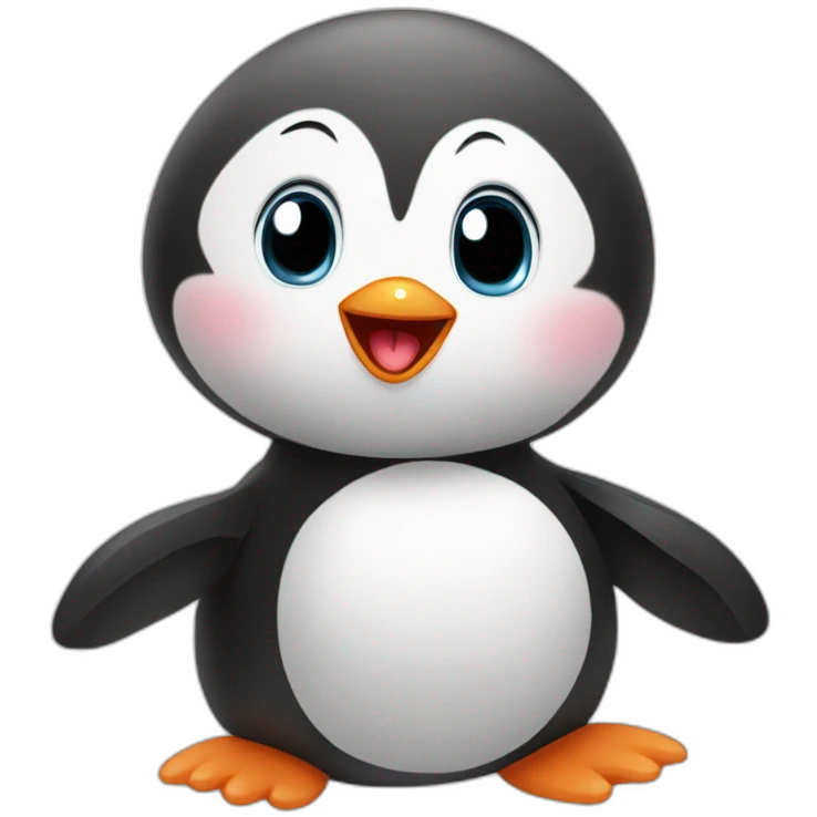 cute happy baby pengu emoji