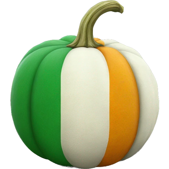 Irish flag Pumpkin  emoji
