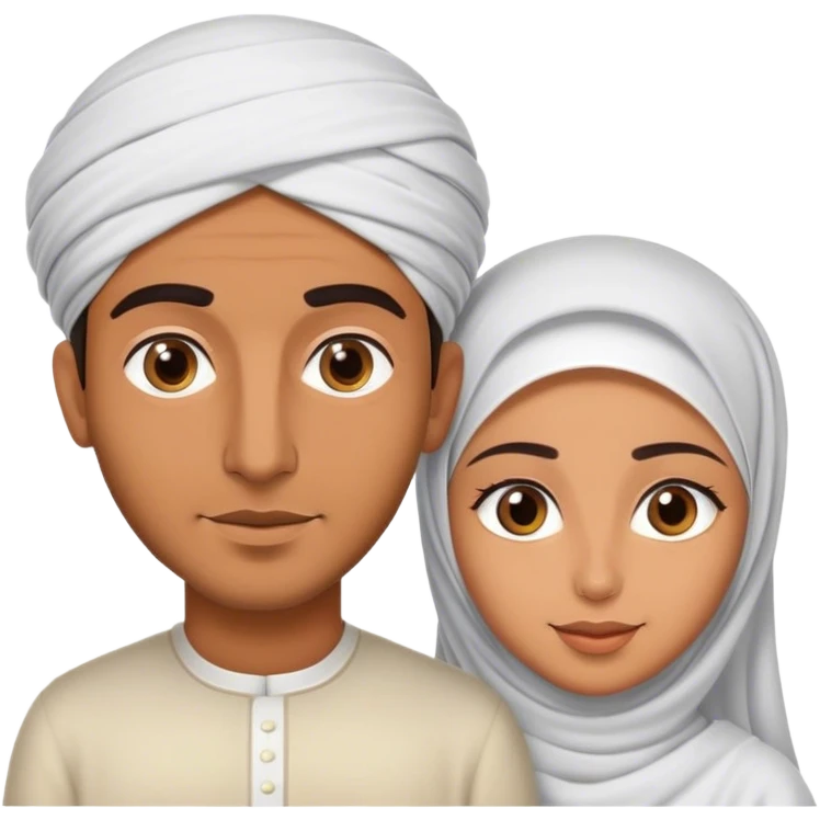 Arab man with muslim wife italian emoji