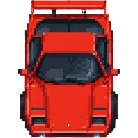 red Ferrari Testarossa emoji