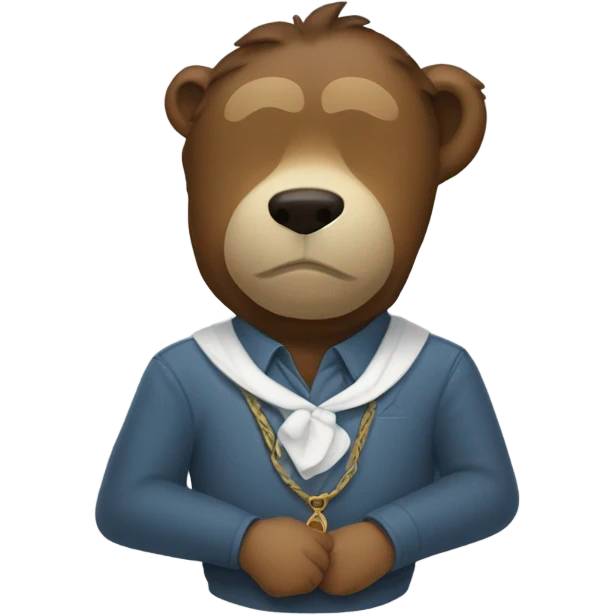 Oso con moño emoji