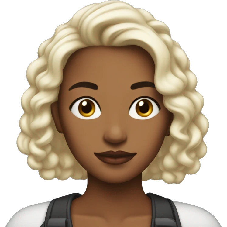 👩🏽‍🦱💋 emoji