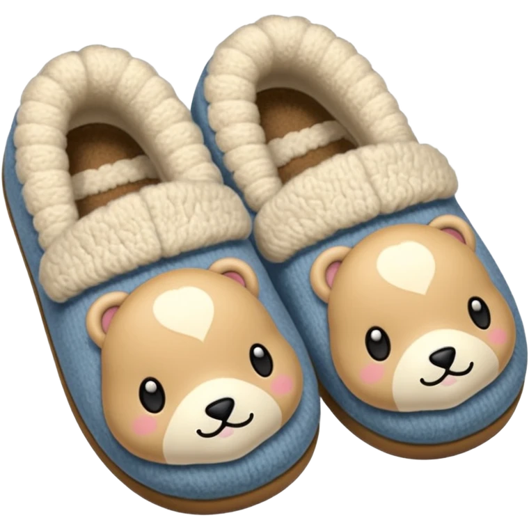 cozy slippers emoji