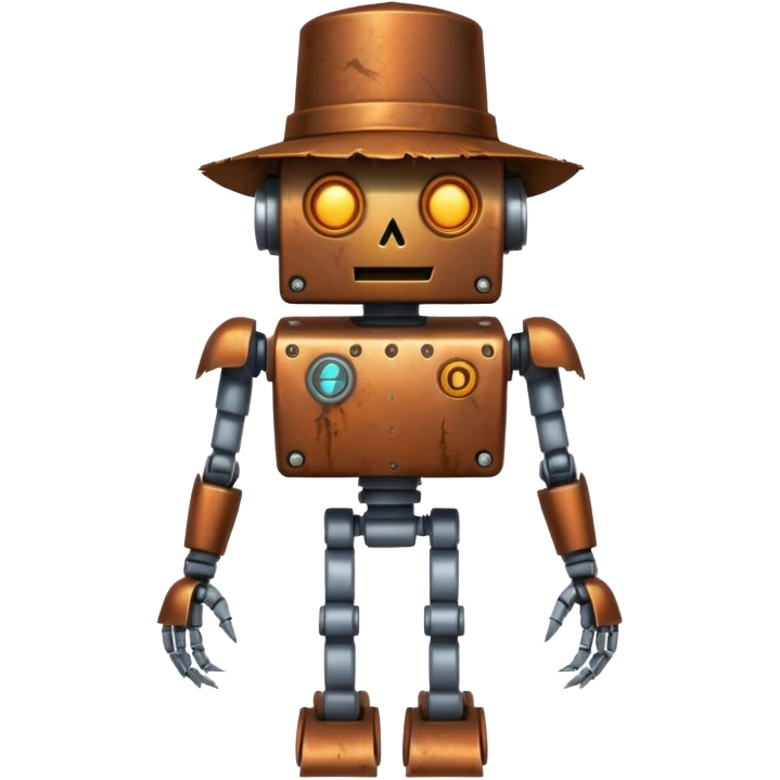 robot scareccrow emoji