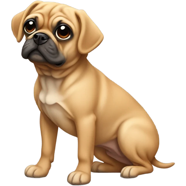 Tan puggle emoji