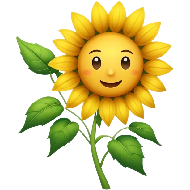 Dancing sunflower  emoji