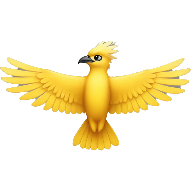 yellow thunderbird emoji