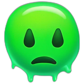 neon green blob emoji