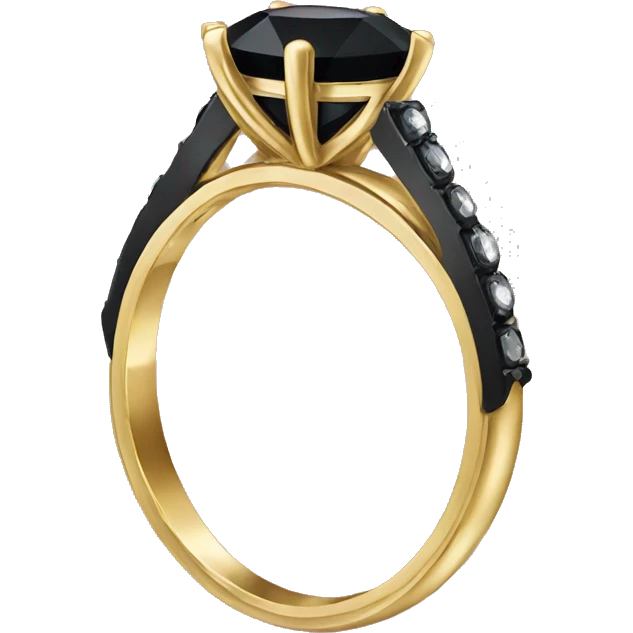 Black engagement ring emoji