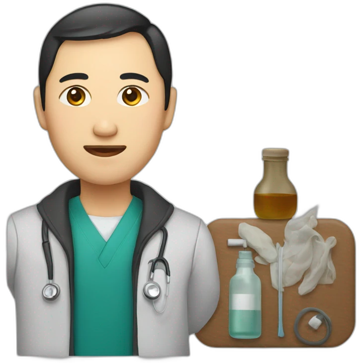 Kazakh and medicine emoji