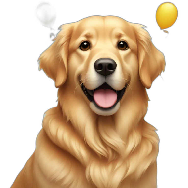 Golden Retriever Birthday  emoji