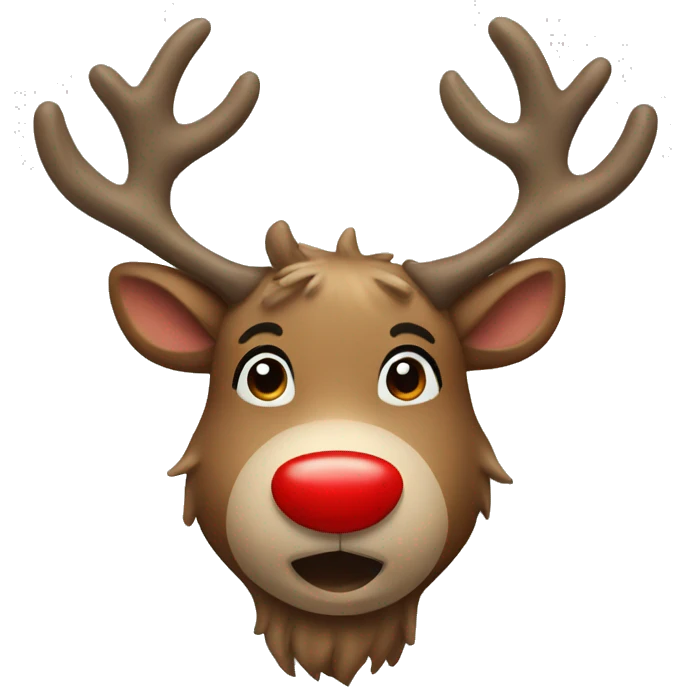 Red Nosed Reindeer emoji