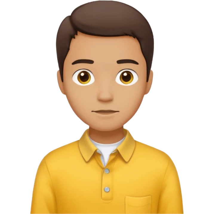 yellow long-sleeved shirt with a yellow collar emoji