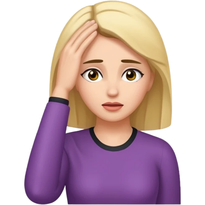 Actress dramatic faint backwards with hand on forehead emoji