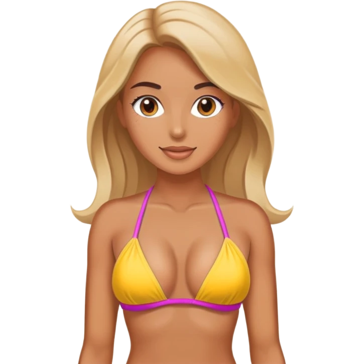 Beutiful woman in bikini  emoji