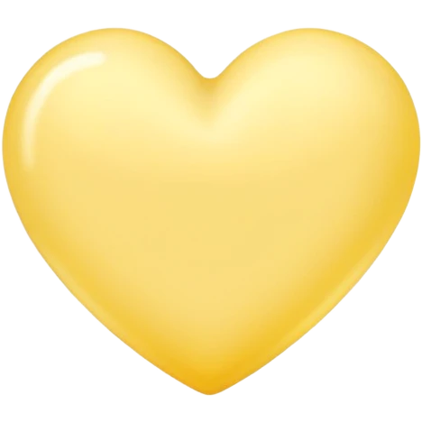 pastel yellow heart emoji
