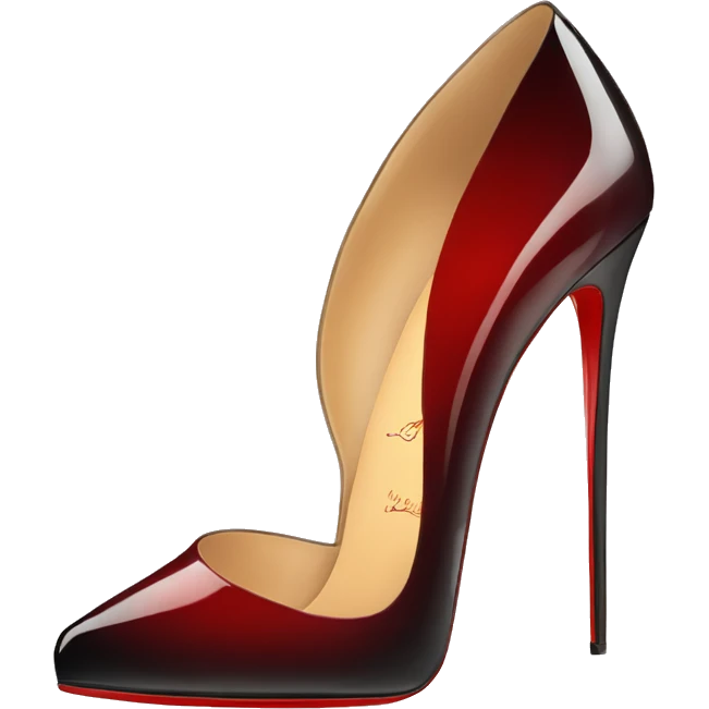 christian louboutin high heels  emoji
