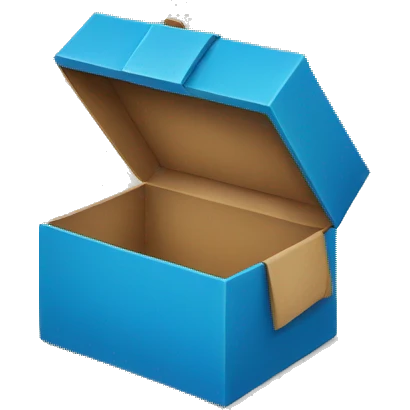 small blue box emoji