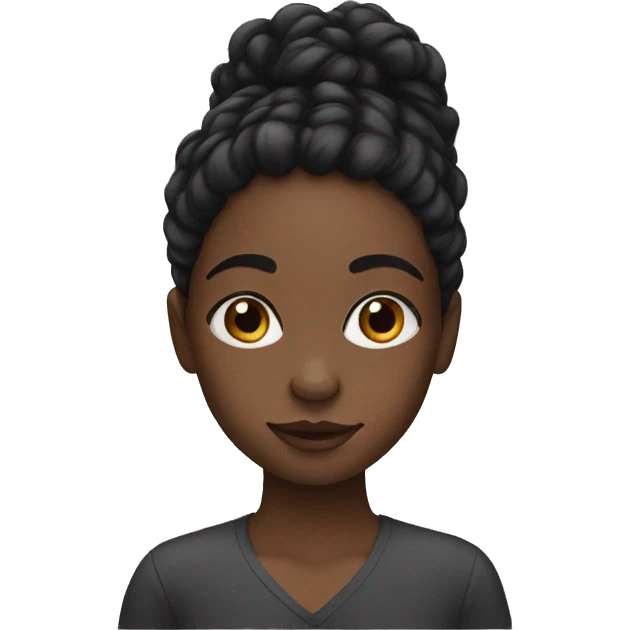 Black girl drawing  emoji
