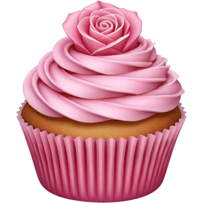 Apple rose cupcake emoji