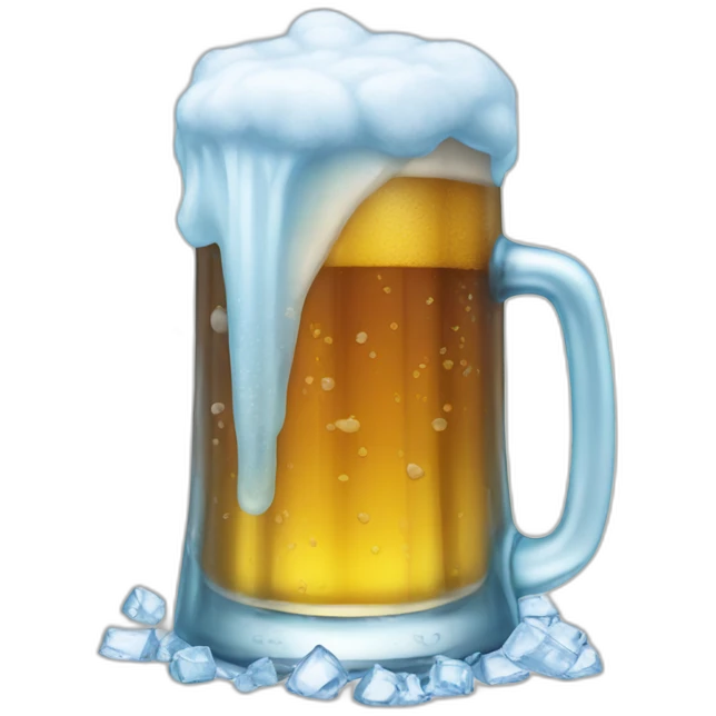 ice cold beer emoji