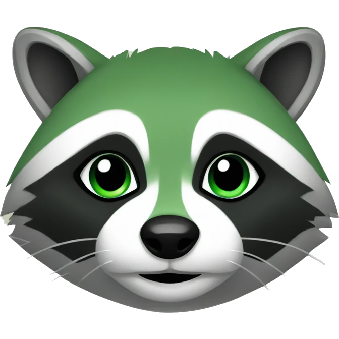 green raccoon emoji
