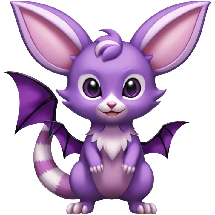 Shiny Furret-Espeon-Noibat-Hybrid (Full body) emoji