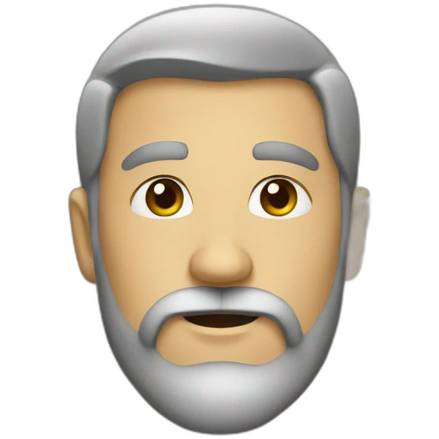 Man beard emoji