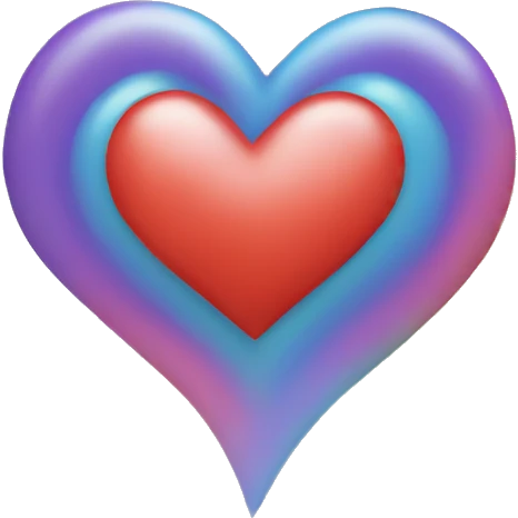 Rainbow heart emoji