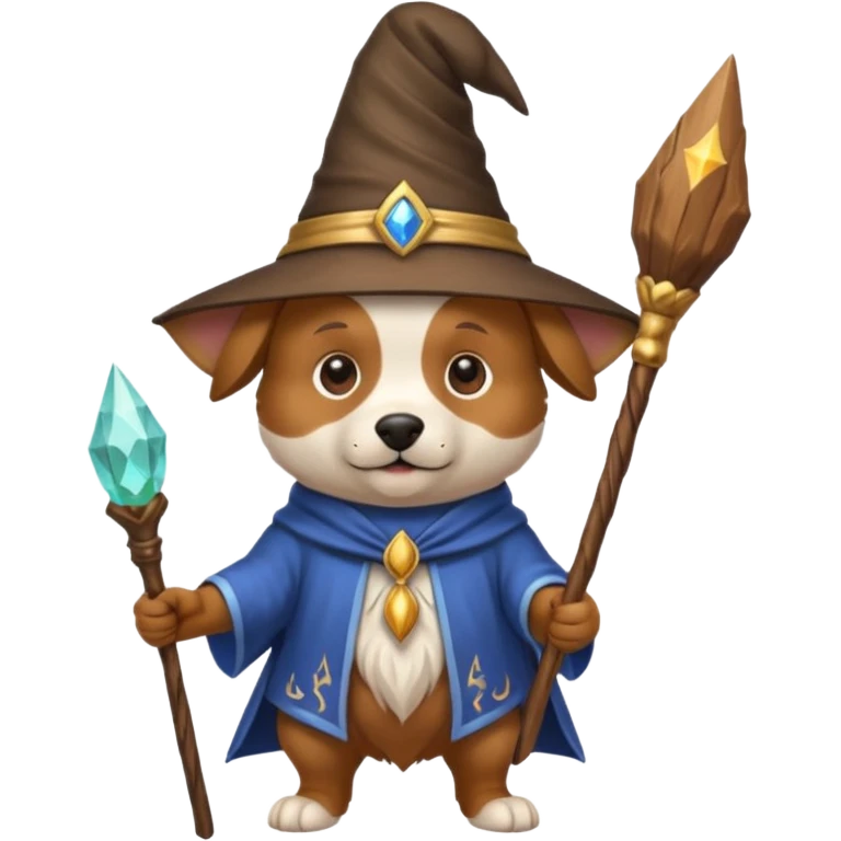 Dog wizard emoji