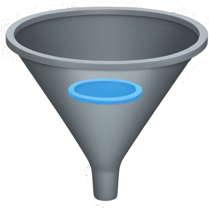 a very simple marketing funnel emoji