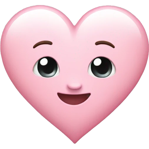 Light pink heart emoji