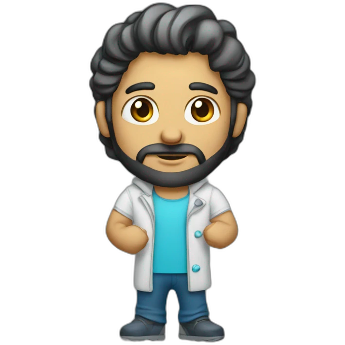 persian man with ice chain that spells out LFG emoji