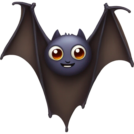 Upside down bat emoji