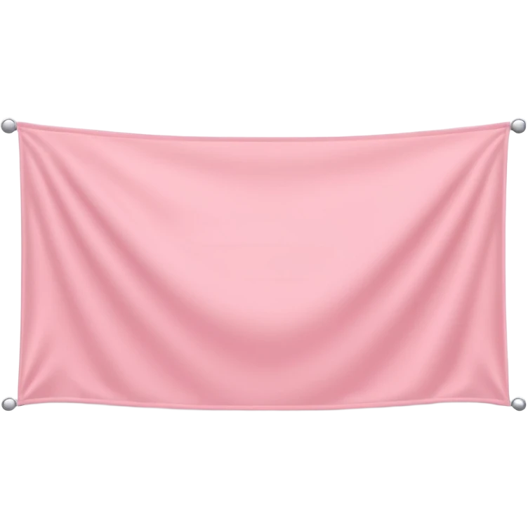 Flat light pink horizontal banner emoji