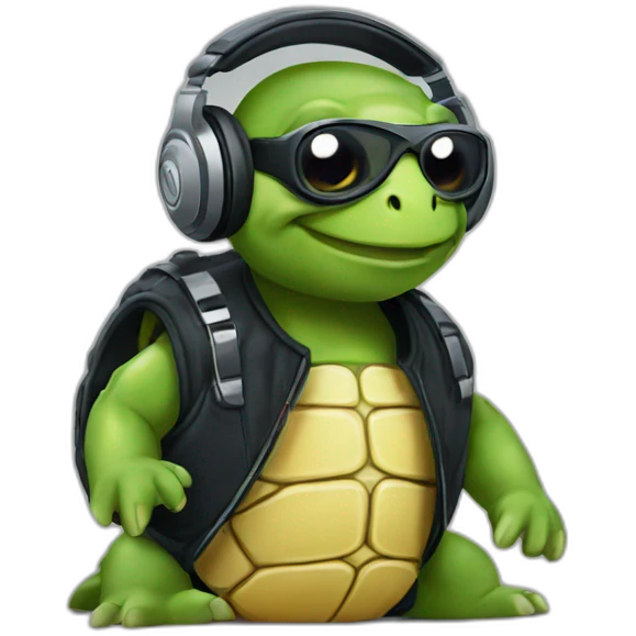 Dj turtle emoji