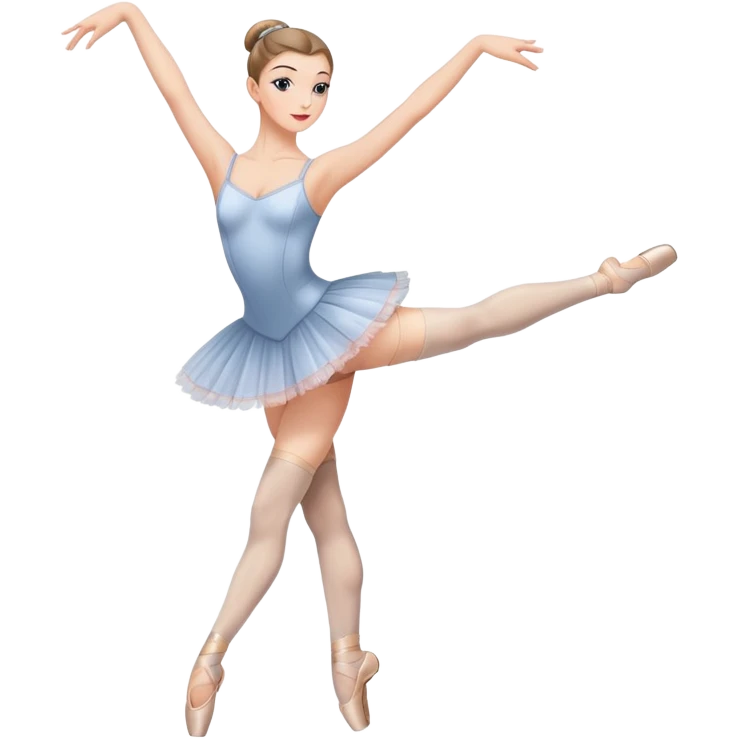 Ballet dancer in thigh highs emoji