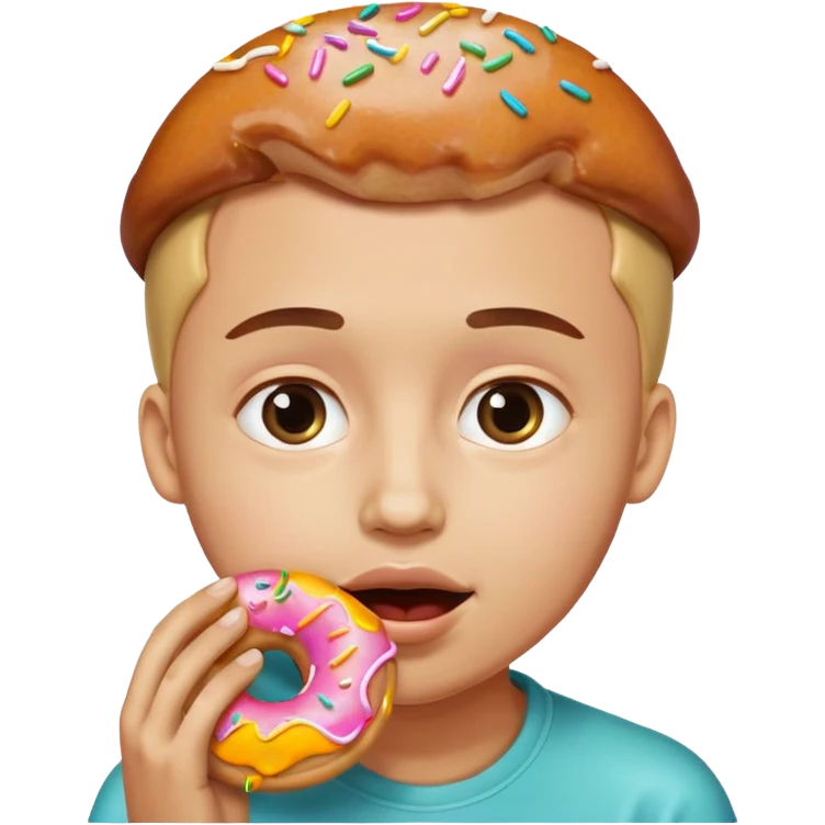 Face Savoring Food Emoji, Doughnut Emoji emoji