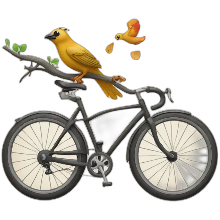 A Bird mit bicycle  emoji