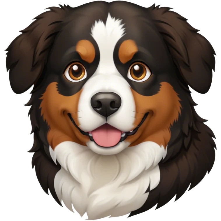 Bernese mountain dog super hero emoji