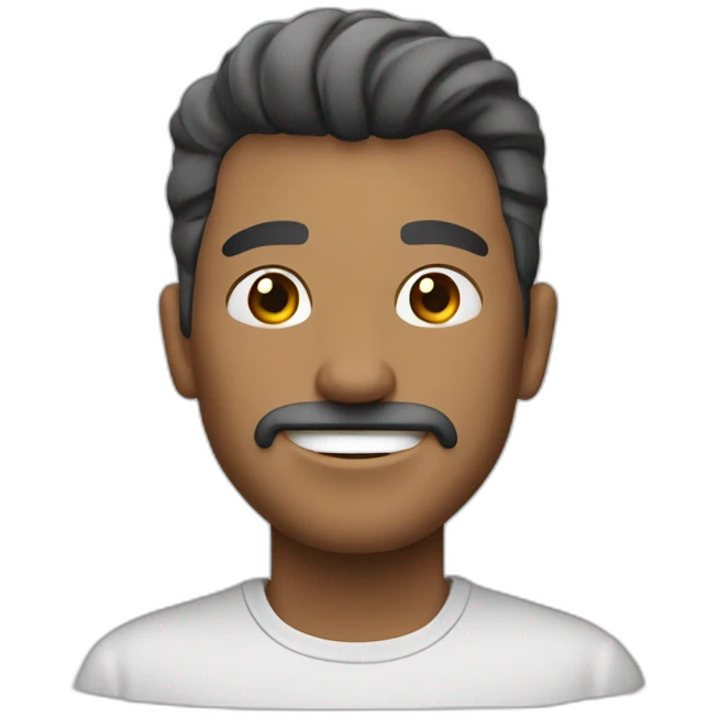 Hombre blanco que le falte un diente emoji
