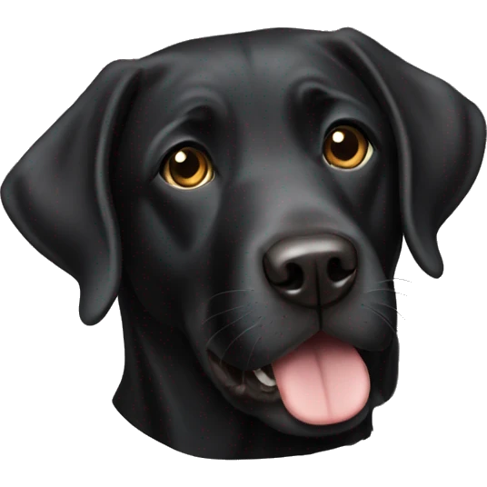 Black Labrador emoji