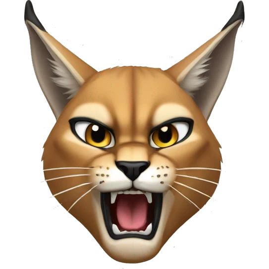 Caracal being angry emoji