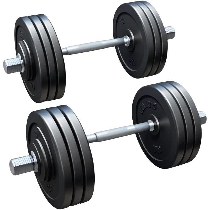 Weight lifting equipment with dumbbells and barbell emoji