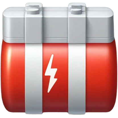 Red battery  emoji